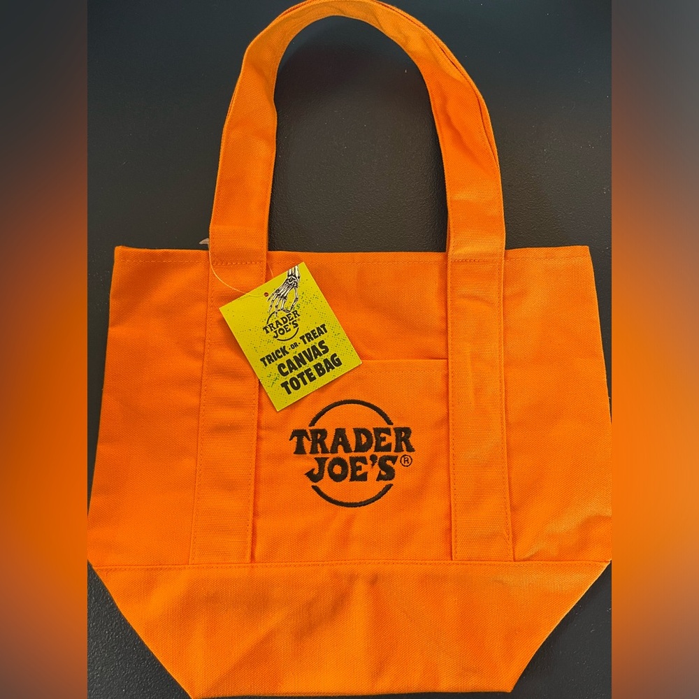 Trader Joe's Halloween Mini Tote Bag- Orange
